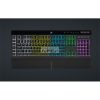 CORSAIR Vezetékes Billentyűzet Gaming, K55 RGB PRO, 6 programozható billentyű, Cseppálló, Csuklótámasz, US, fekete