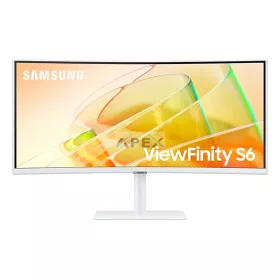   SAMSUNG Ívelt VA monitor 34" ViewFinity S6, QHD (3440 x 1440), 21:9, 100Hz, 5ms, 1xHDMI, Display Port, Thunderbolt4