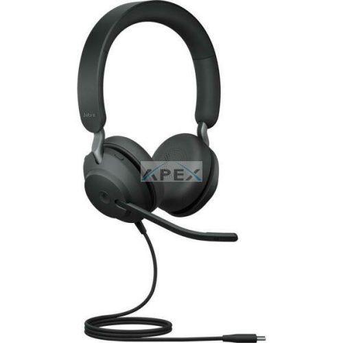 JABRA Fejhallgató - Evolve2 40 SE MS Teams Stereo Vezetékes USB-C, Mikrofon