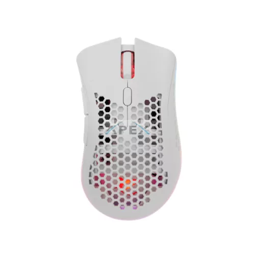 WHITE SHARK LIONEL-W, WGM-5012W vezeték nélküli gamer egér, fehér, 10000 dpi