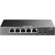 TP-LINK Switch 5x1000Mbps(1xPOE++/4xPOE+) Fémházas, TL-SG1005P-PD