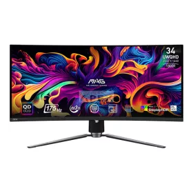   MSI Monitor GAMING MAG 341CQP QD-OLED Ívelt 34" UWQHD 3440x1440, 1800R, 0,03ms, 175Hz, 2x HDMI, DP, USB-C, Black