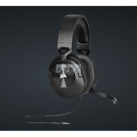   CORSAIR Vezetékes Headset, HS55 Gaming, Ultrakönnyű, Jack dugós, fekete