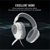 CORSAIR Vezetékes Headset, HS55 Gaming, Ultrakönnyű, Jack dugós, fehér