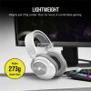 CORSAIR Vezetékes Headset, HS55 Gaming, Ultrakönnyű, Jack dugós, fehér