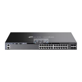  TP-LINK Switch 24x1000Mbps + 4x10Gbps SFP+ +2xUSB + 1xkonzol port + 1xUSB-C Layer3 Menedzselhető Rackes, SG6428X