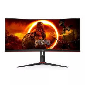   AOC Ívelt Gaming 180Hz VA monitor 34" CU34G2XP/BK, 3440x1440, 21:9, 430cd/m2, 1ms, 2xHDMI/DisplayPort/USBx4
