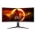 AOC Ívelt Gaming 180Hz VA monitor 34" CU34G2XP/BK, 3440x1440, 21:9, 430cd/m2, 1ms, 2xHDMI/DisplayPort/USBx4
