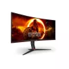 AOC Ívelt Gaming 180Hz VA monitor 34" CU34G2XP/BK, 3440x1440, 21:9, 430cd/m2, 1ms, 2xHDMI/DisplayPort/USBx4