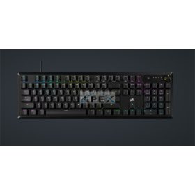   CORSAIR Vezetékes Billentyűzet Gaming, K70 CORE RGB, Mechanikus, MLX Red switch, 104 gombos, US, fekete