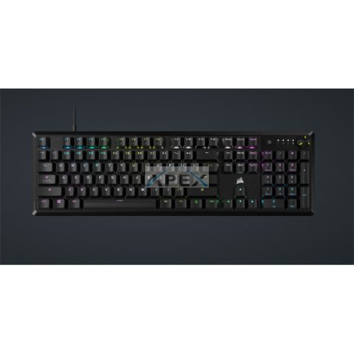 CORSAIR Vezetékes Billentyűzet Gaming, K70 CORE RGB, Mechanikus, MLX Red switch, 104 gombos, US, fekete