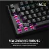 CORSAIR Vezetékes Billentyűzet Gaming, K70 CORE RGB, Mechanikus, MLX Red switch, 104 gombos, US, fekete