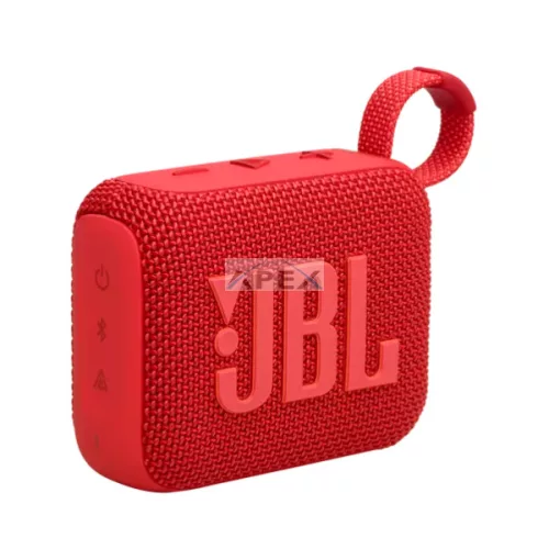 JBL Go 4 hordozható, vízálló, bluetooth hangszóró, vízálló, porálló, IP67, 7 óra üzemidő, piros