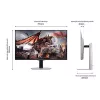 SAMSUNG Gaming 240Hz OLED monitor 32"G80SD,3840x2160,16:9,250cd/m2, 0.03ms,DisplayPort/HDMI/USB/WiFi/Bluetooth,hangszóró
