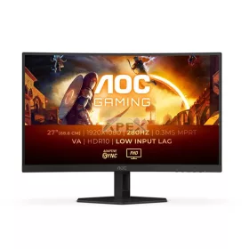   AOC Ívelt Gaming 280Hz monitor 27" C27G4ZXE, 1920x1080, 16:9, 300cd/m2, 0,3ms, 2xHDMI/DisplayPort, HDR10