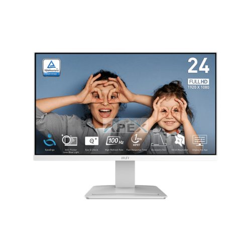 MSI Monitor Business PRO MP2412W 23,8" FHD, 1920x1080, IPS, 100Hz, 4000:1 CR, 300cd/m2, 1ms, HDMI,  DP, White