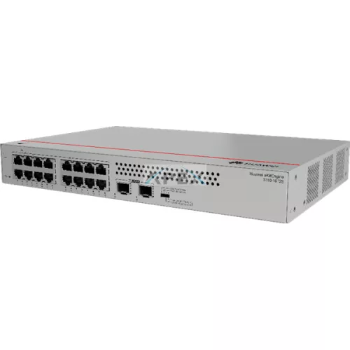 Huawei eKit Switch 16x1000Mbps + 2x1000Mbps SFP, Nem menedzselhető, Rackes/Asztali, fanless - S110-16T2S