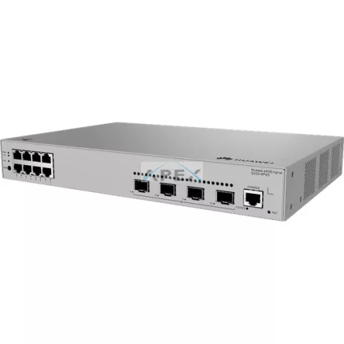 Huawei eKit Switch 8x1000Mbps (125W POE+) + 4x1000Mbps SFP, Layer2+ managed, Rackes/Asztali - S220-8P4S