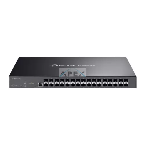 TP-LINK Switch 32x10Gbps SFP+ + 2xkonzol port, Menedzselhető Rackes, SX3032F