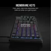 CORSAIR Vezetékes Billentyűzet Gaming, K55 CORE RGB, Médiavezérlő gombok, Cseppálló, US, fekete