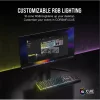 CORSAIR Vezetékes Billentyűzet Gaming, K55 CORE RGB, Médiavezérlő gombok, Cseppálló, US, fekete