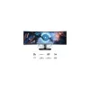 SAMSUNG Ívelt Gaming 144Hz VA monitor 49" G9 G91F, 5120x1440 DQHD, 32:9, 350cd/m2, 1ms, HDMI,DP/USB