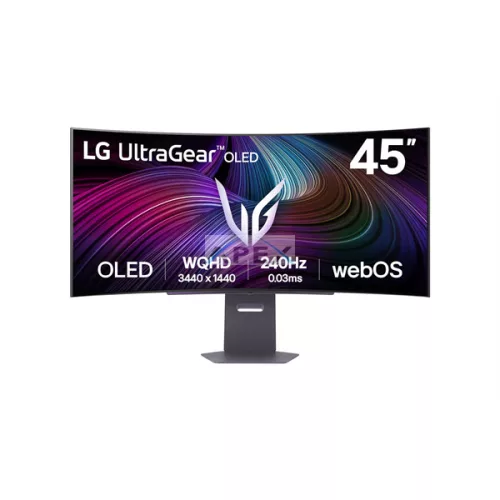 LG OLED Gaming 240Hz ívelt smart monitor 45" 45GX950A, 5120x2160, 21:9, 275cd/m2, 0,03ms, HDMIx2/Displaypor/USBx2/USB-C