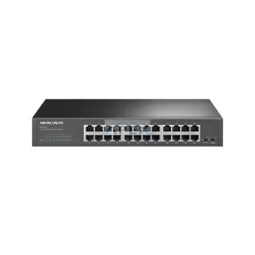   MERCUSYS Switch 24x1000Mbps, Fémházas Asztali/Rackes, MS124GS