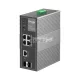 TP-LINK Switch Ipari 3x1000Mbps(POE+) + 1x1000Mbps(POE++) + 1xSFP + 1xGigabit kombó SFP Fémházas, IES206GPP