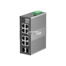   TP-LINK Switch Ipari 6x1000Mbps + 2xGigabit kombó SFP Fémházas, IES208G