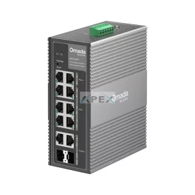   TP-LINK Switch Ipari 6x1000Mbps(POE+) + 2x1000Mbps(POE++) + 2xGigabit kombó SFP Fémházas, IES210GPP