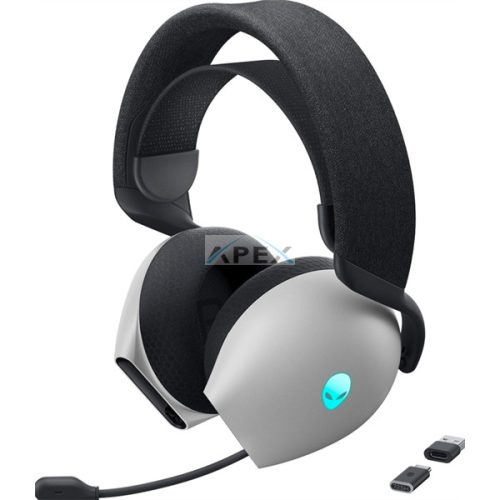 DELL Alienware Tri-Mode Wireless Gaming fejhallgató  AW725H - Lunar Light