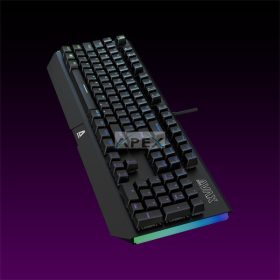   AVAX Vezetékes Billentyűzet FS01 USB, Fekete, Mechanikus, Brown Switch, HUN