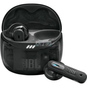  JBL TUNE FLEX 2 GHOST EDITION Bluetooth fülhallgató, tölthető 2 óra, IP45, adaptív zajcsökkentés,  térhatás, fekete