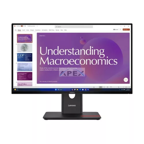 LENOVO Monitor - ThinkVision T24D-40; 23,8" FHD 1920x1080 IPS 120Hz, 16:9, 1500:1, 250cd/m2, 4ms, HDMI, DP,USB AC, RJ45