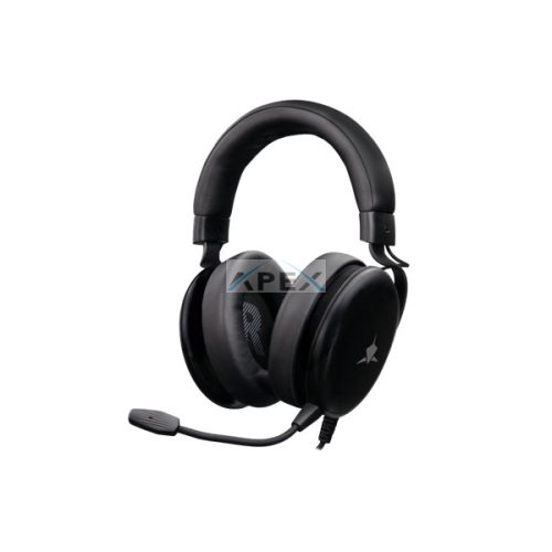 WHITE SHARK GH-2540B ELEPHANT-B  vezetékes gamer fejhallgató mikrofonnal, fekete