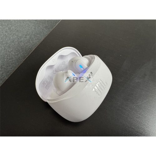 JBL Tune Beam 2 TWS Bluetooth fülfallgató mikrofonnal, USB-C, 100dB, In-Ear, 16 ohm, tölthető 2 óra, 65 mAh, fehér