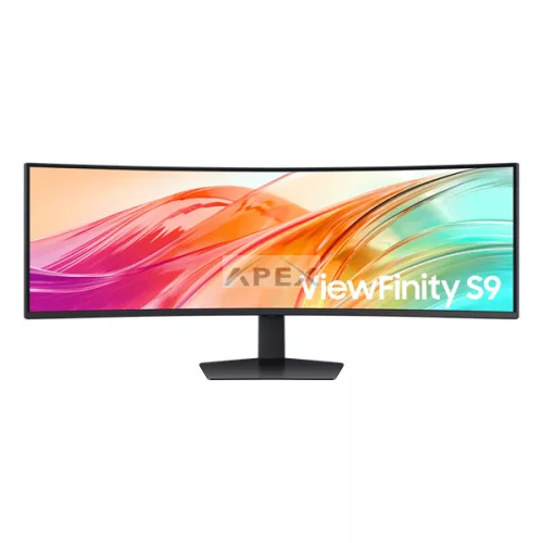 SAMSUNG 49" ViewFinity S9 S95UF DQHD Ívelt monitor, 5120x1440, 32:9, 350cd/2, 5ms,