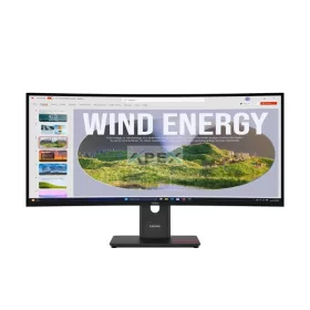   LENOVO Monitor - ThinkVision T34WD-40, 34" WQHD 3440x1440 VA, 21:9, 3000:1, 300cd/m2, 4ms, USB A-C, DP, HDMI, RJ45