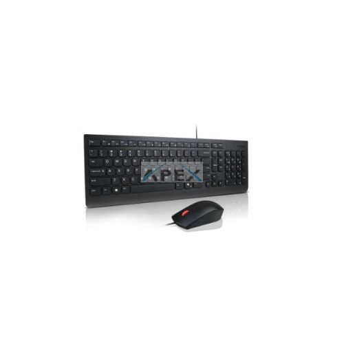 LENOVO Vezetékes Billentyűzet és egér - Essential Wired Combo Keyboard and Mouse (Hungarian 208)