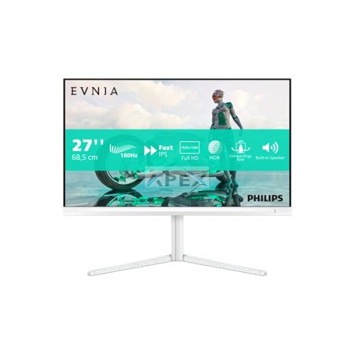 Philips Gaming monitor 27" 27M2N3201A, 1920x1080, 16:9, 300cd/m2, 1ms, DisplayPort/2xHDMI, 180 Hz, hangszóró, áll.mag.