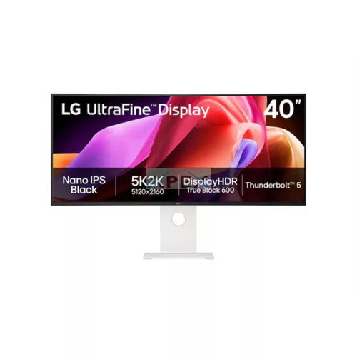 LG Ívelt 120Hz IPS monitor 39.7" 40U990A-W, 5120x2160, 21:9, 450cd/m2, 5ms, 2xHDMI/DisplayPort/4xUSB, áll.mag.