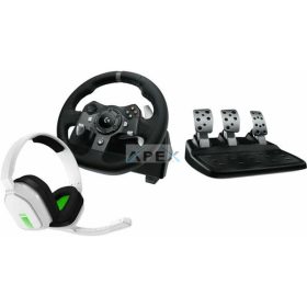   LOGITECH Játékvezérlő - G920 Driving Force Racing Kormány PS3/PS4/PS5/PC + Astro A10 Gaming headset, fehér