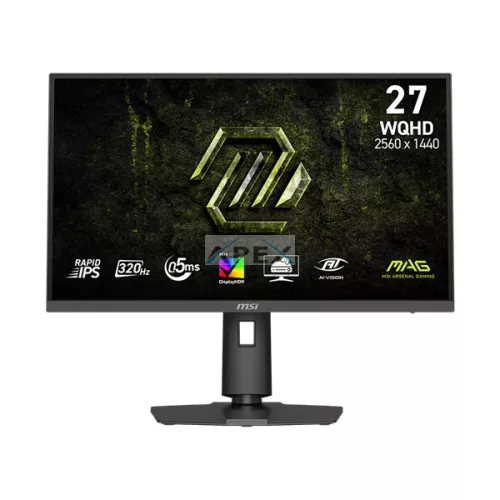 MSI Monitor GAMING MAG 274QPF X32 RapidIPS 27" WQHD 2560x1440, 1000:1 CR, 400cd/m2, 0,5ms, 320Hz, DP, 2x HDMI