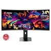 MSI Monitor GAMING MPG 341CQR QD-OLED X36 Ívelt 34" UWQHD 3440x1440 21:9, 360Hz, 1500000:1, 0,03ms, 2x HDMI, DP, USB-C