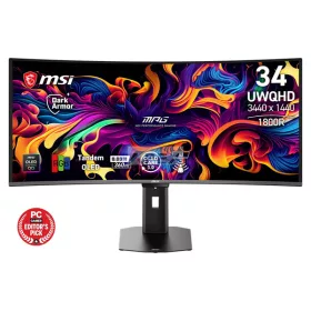   MSI Monitor GAMING MPG 341CQR QD-OLED X36 Ívelt 34" UWQHD 3440x1440 21:9, 360Hz, 1500000:1, 0,03ms, 2x HDMI, DP, USB-C