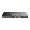TP-LINK Switch 26x1000Mbps (24xPOE+) +2xGigabit SFP kombó Fémházas Easy Smart (Omada), ES228GMP