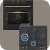 Gorenje Classico BOS67372CLB hőlégkeveréses sütő + GW6D42CLB gáz főzőlap fekete színben