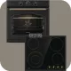 Gorenje Classico BOS67372CLB hőlégkeveréses sütő + EC642CLB üvegkerámia főzőlap FEKETE színben