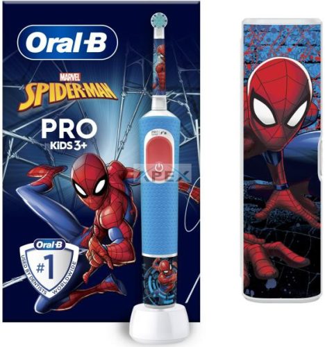Oral-B D103 Vitality PRO gyerek elektromos fogkefe - Spiderman + útitok